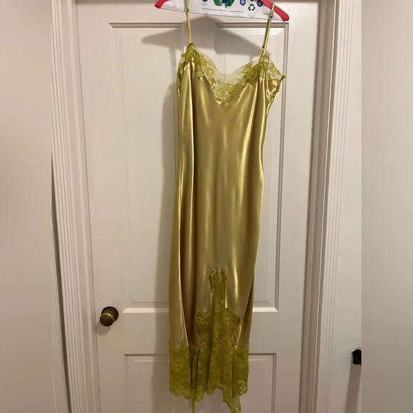 Collina Strada Green Ammi Midi Dress Size M NWT Never Worn - Picture 7 of 7